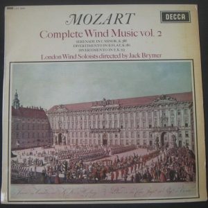 Mozart Complete Wind Music Vol.2 / Jack Brymer London Wind  Decca LXT 6051 lp