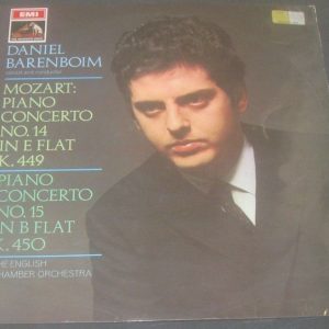 Mozart Piano Concertos No 14 & 15 Daniel Barenboim HMV ASD 2434 LP