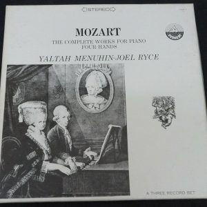 Mozart – Piano Works Yaltah Menuhin , Joel Ryce Everest ‎ 3168/3 3 LP Box ex