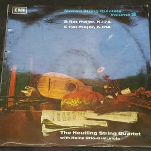 Mozart ‎- String Quintets  Heutling Quartet / Heinz-Otto Graf  HQS 1128 lp EX