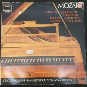 Mozart in Paris & Vienna  Demus Harmonia Mundi 1C 151-99 651/52 2 lp EX