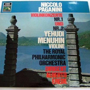 NICCOLO PAGANINI – Violin Concerto no.1 & 2 YEHUDI MENUHIN EMI ELECTROLA HMV