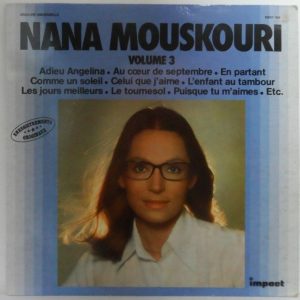 Nana Mouskouri – Volume 3 Compilation LP French Chanson France Impact 6886 194