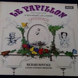 Offenbach Le Papillon Bonynge Decca SXL 6588 lp EX