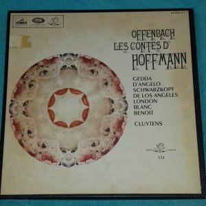Offenbach Tales Of Hoffman Cluytens ‎Gedda HMV CAN 154-6 Gold label 3 LP Box