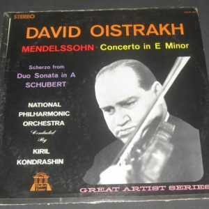 Oistrakh : Mendelssohn Concerto / Shubert – Sherzo from Duo Sonata HOFS 503 lp
