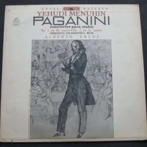 Paganini Violin Concertos 1 & 2 Yehudi Menuhin , Erede . Angel lp