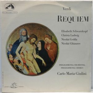 Philharmonia Orch & Chorus / GIULINI – Verdi – Requiem 2LP Set HMV gatefold