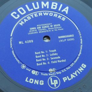 Ravel Moussorgsky Tourel Bernstein Columbia Blue ‎ ML 4289 LP ED1 EX