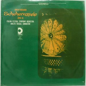 Rimsky-Korsakov – Scheherazade Op. 35 LP Italian Festival Amleto Toscali DESIGN