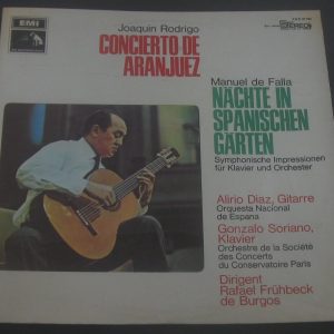 Rodrigo – Concierto De Aranjuez DE FALLA – Spanish Garden ALIRIO DIAZ HMV LP