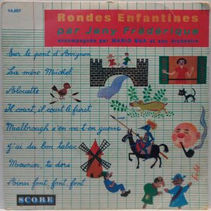 Rondes Enfantines par Jany Frederique 7″ EP French France Children’s rounds