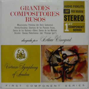 Russian Composer Masterpieces LP Alfred Wallenstein London Virtuoso FCS 50,009