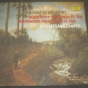 SCHUBERT Wanderer Fantasy Moments / Musicaux   Kempff – Piano  DGG 2535 271 LP