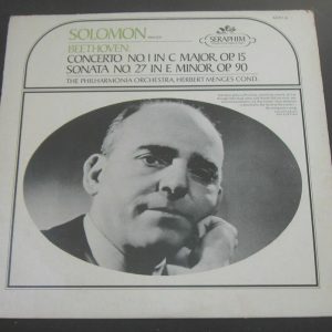 SOLOMON / Menges – Beethoven Concerto No. 1 Sonata 27 . SERAPHIM 60016 lp