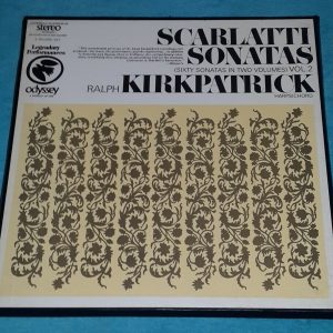 Scarlatti Sonatas Kirkpatrick Harpsichord Columbia Odyssey 32260012 2 LP Box EX