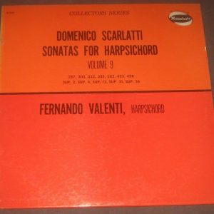 Scarlatti Sonatas for harpsichord / Fernando Valenti Westminster W 9326 LP EX