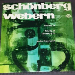 Schonberg ‎Suite  Webern Trio / Quartet  Musica Viva Pragensis Supraphon lp EX