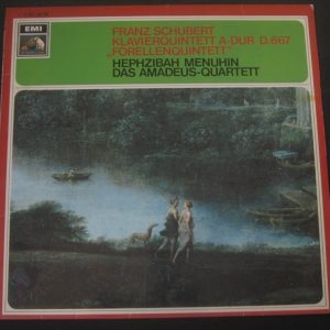 Schubert – Hephzibah Menuhin , Amadeus Quartet – Trout Quintet  EMI Electrola lp