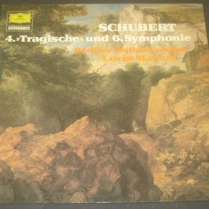 Schubert – Maazel – Symphony No. 4 & 6 DGG 2535 128 LP EX