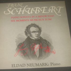Schubert  Piano Sonata 6 Moments musicaux Eldad Neumark Sequence SEQ11101 LP