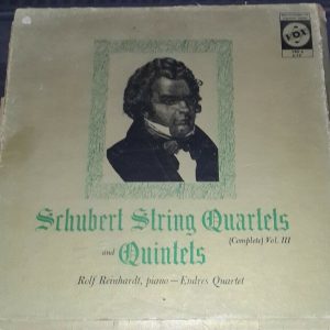 Schubert ‎– String Quartets Quintets Endres Quartet Reinhardt  VOX  VBX 6 3 LP