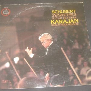 Schubert Symphonies 3 & 5 Karajan / Berlin Phil Angel SZ 37754 LP
