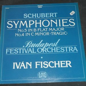Schubert Symphonies No. 5 / 4  Iván Fischer Hungaroton SLPD 12842   lp EX