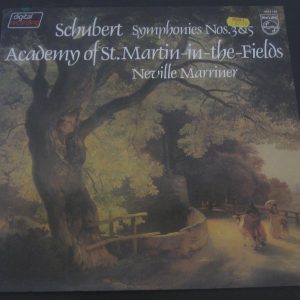Schubert Symphonies Nos. 3 & 5 Neville Marriner Philips 6514 149 Holland LP EX