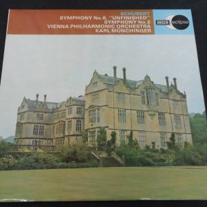 Schubert Symphony 2 & 8 Unfinished Munchinger Decca ECS 761 lp ex