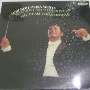 Schubert – Symphony No. 1 & 2 ZUBIN MEHTA ISRAEL PHILHARMONIC LP MINT SEALED