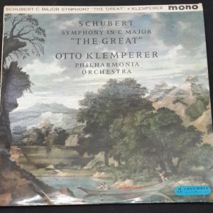 Schubert – Symphony in C – The Great Klemperer Columbia 33CX 1754 lp EX