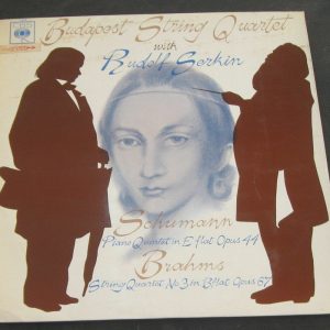 Schumann / Brahms / Budapest Quartet / Serkin CBS 72429  lp EX