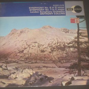 Sibelius Symphony No 6 / 7 Anthony Collins Decca ECS 603 LP