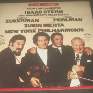 Stern Zukerman Perlman Mehta – Bach Vivaldi Mzart Violin Consertos CBS LP EX