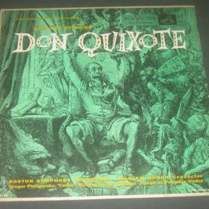 Strauss – Don Quixote Piatigorsky Burgin Pasquale Munch RCA LM 1781 LP 50’s
