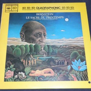 Stravinsky ‎- Le Sacre Du Printemps  Bernstein CBS SQ 73104 lp EX