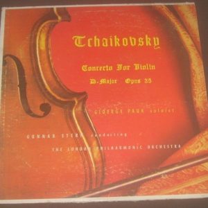 Tchaikovsky Violin Concerto Gioergy Pauk / Gunnar Stern Somerset SF 14500 LP