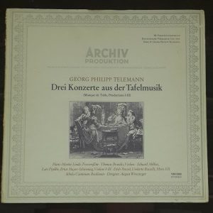 Telemann 3 concerts Wenzinger  Archiv 198368 lp EX