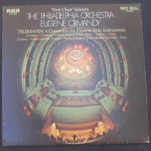 Telemann 4 Concertos For Diverse Solo Instruments Ormandy RCA LSC 3057 lp EX