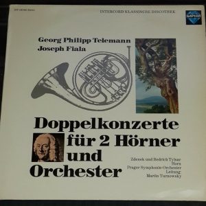 Telemann / Fiala – Double concerto for 2 horns and orchestra Turnovsky Saphir lp