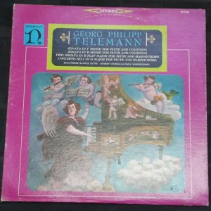 Telemann ‎– Sonata & Concertos For Flute & Harpsichord Rampal Veyron-Lacroix LP