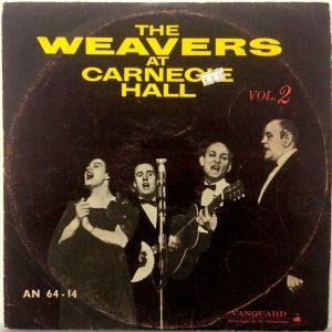 The Weavers – The Weavers At Carnegie Hall Vol. 2 LP Israel Pressing 1960 folk