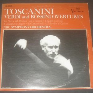 VERDI / ROSSINI Overtures  Toscanini RCA VIC 1248 LP