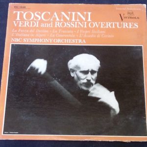 VERDI / ROSSINI Overtures Toscanini RCA VIC 1248 LP