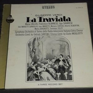 Verdi ‎- La Traviata Callas , Santini , Mogliotti Everest S 425/3  3 lp Box EX
