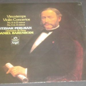 Vieuxtemps Violin Concerto No. 4 / 5 Perlman / Barenboim ANGEL S 37484 LP EX