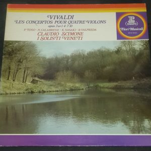Vivaldi Les Concertos Pour Quatre Violons Scimone , I Solisti Veneti Erato LP EX