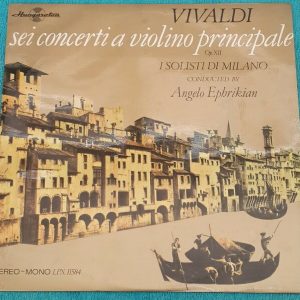Vivaldi Six Violin Concerts Ephrikian I Solisti Di Milano Hungaroton LP EX