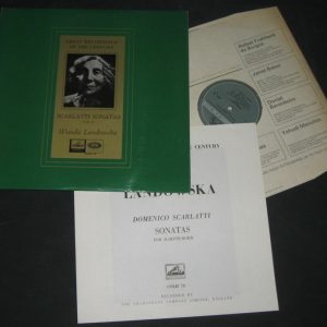 WANDA LANDOWSKA SCARLATTI SONATAS HMV COLH